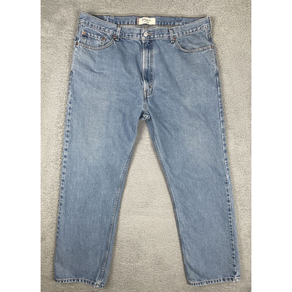 Vintage Levis 505 Jeans Mens 40x31.5 Blue Denim Regular Fit Straight Leg
